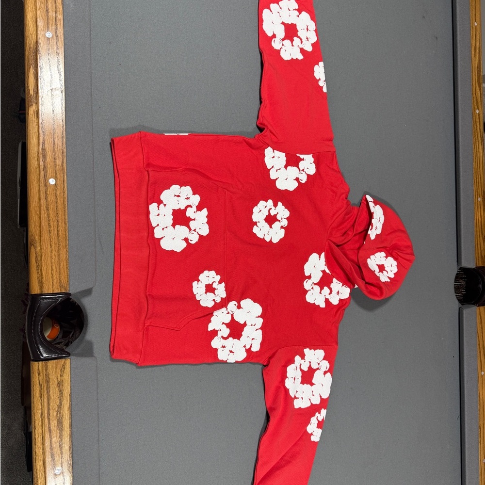 Red Denim Tears Hoodie size medium